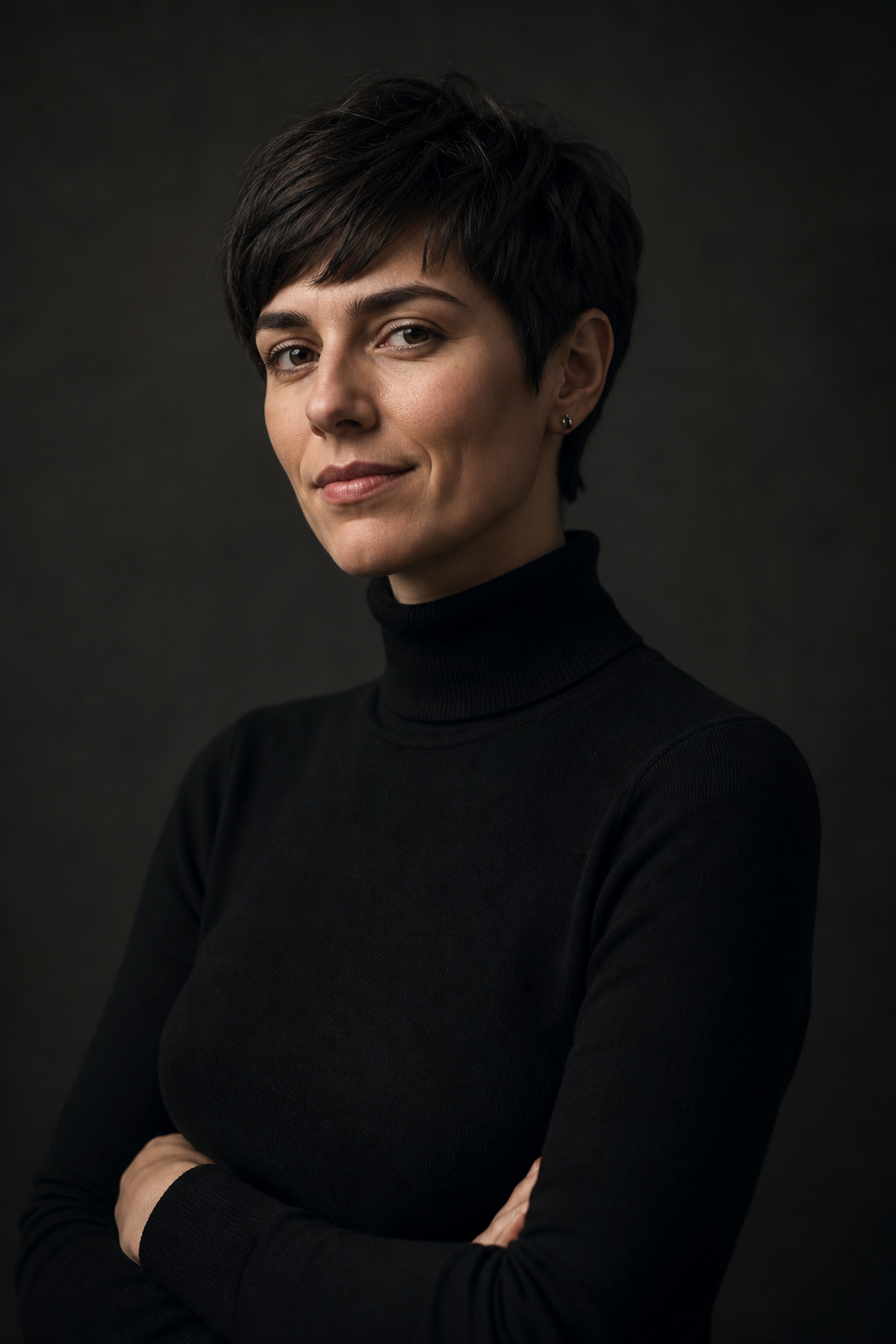 Portrait of Elena Voss, product designer